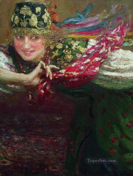  Repin Painting - dancing woman Ilya Repin